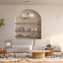 Maytoni Pendelleuchte Metall Glas D: 40 cm H: max. 85,8 cm E27< Hängelampen|Bürolampen