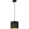 Hängelampen|Bürolampen*Luminex Pendelleuchte Metall in Schwarz Gold Ø18 cm E27 Loft