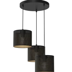 Luminex Pendelleuchte Metall in Schwarz Gold Ø45 cm E27 Loft< Hängelampen|Bürolampen