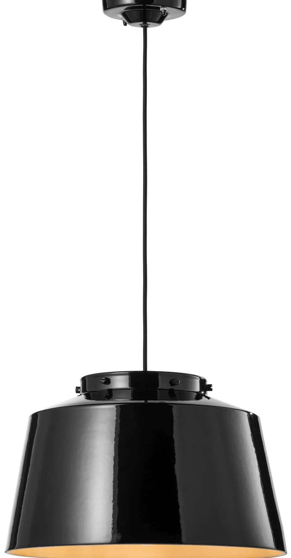 Wohnzimmerlampen|Keramiklampen*Ferroluce Pendelleuchte Metall Keramik Ø 40 cm rund Schwarz E27