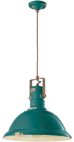 Wohnzimmerlampen|Keramiklampen*Ferroluce Pendelleuchte Metall Keramik D: 40 cm H: max. 156 cm