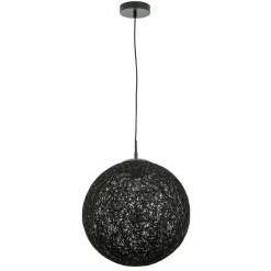 Easylight Pendelleuchte Metall Kugel Geflecht Ø 40 cm Schwarz< Moderne Lampen|Kugellampen