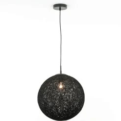 Easylight Pendelleuchte Metall Kugel Geflecht Ø 40 cm Schwarz< Moderne Lampen|Kugellampen