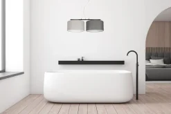 Belis Pendelleuchte Metall Stoff E27 Schwarz Grau Graphit< Hängelampen|Bürolampen