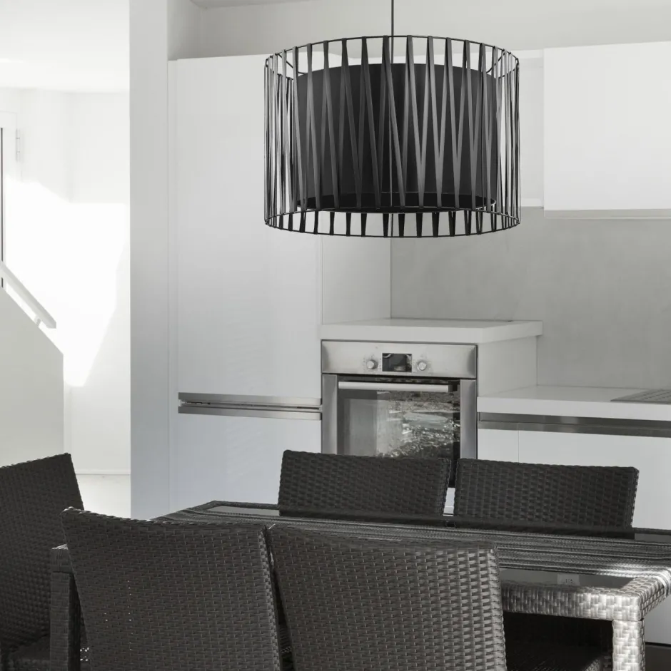 Easylight Pendelleuchte MINA Schwarz 1-flmg Doppelschirm< Hängelampen|Esszimmer Lampen