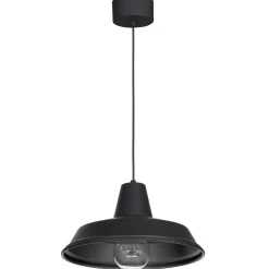 Luminex Pendelleuchte mit Schirm Schwarz Metall Esstisch Küche< Hängelampen|Esszimmer Lampen