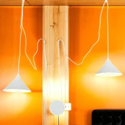 Hängelampen|Esszimmer Lampen*Emibig Pendelleuchte mit Stecker Weiß Wohnzimmer Esstisch