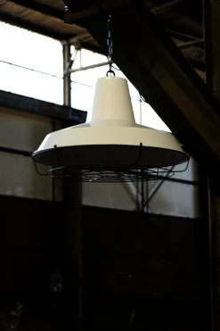 Industrie Lampen|Vintage Lampen*Masterlight Pendelleuchte PRATO XXL Weiß