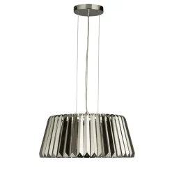 Hängelampen|Esszimmer Lampen*Searchlight Pendelleuchte Rauchglas Kristall Ø 47 cm H: max. 150 cm