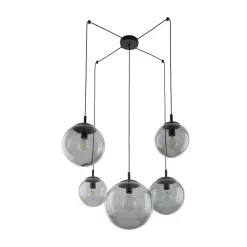 TK Lighting Pendelleuchte Rauchglas Metall H: max. 2,1 m XXL verstellbar< Hängelampen|Esszimmer Lampen
