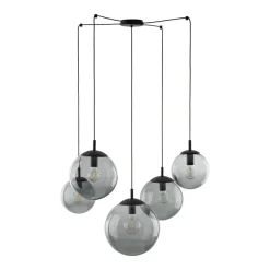 TK Lighting Pendelleuchte Rauchglas Metall H: max. 2,1 m XXL verstellbar< Hängelampen|Esszimmer Lampen