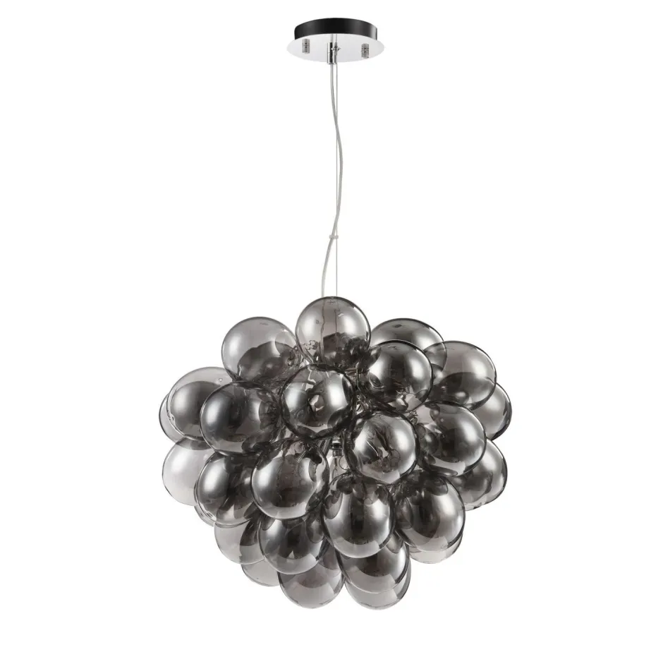 Hängelampen|Esszimmer Lampen*Maytoni Pendelleuchte Rauchglas Metall G9 50 cm breit Modern