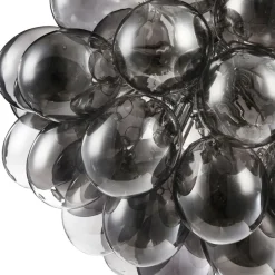 Hängelampen|Esszimmer Lampen*Maytoni Pendelleuchte Rauchglas Metall G9 50 cm breit Modern