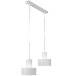 Sigma Pendelleuchte Rif Weiß 2 flammig< Hängelampen|Esszimmer Lampen