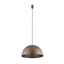 Hängelampen|Esszimmer Lampen*Nowodvorski Pendelleuchte rund Ø 50 cm Braun matt Metall 4x GX53