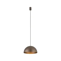Wohnzimmerlampen|Metall Lampen*Nowodvorski Pendelleuchte rund Ø 33 cm Braun matt Metall GX53