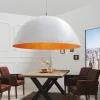 Moderne Lampen|Designerlampen*Invicta Interior Pendelleuchte rund Ø70cm Modern Design weiß Gold