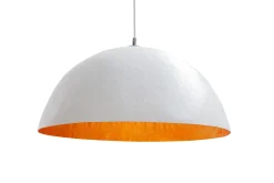 Moderne Lampen|Designerlampen*Invicta Interior Pendelleuchte rund Ø70cm Modern Design weiß Gold