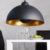 Invicta Interior Pendelleuchte rund Ø55cm Retro Schwarz Gold< Metall Lampen|Retro Lampen