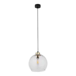 Hängelampen|Esszimmer Lampen*TK Lighting Pendelleuchte rund Glas Ø 25 cm höhenverstellbar E27