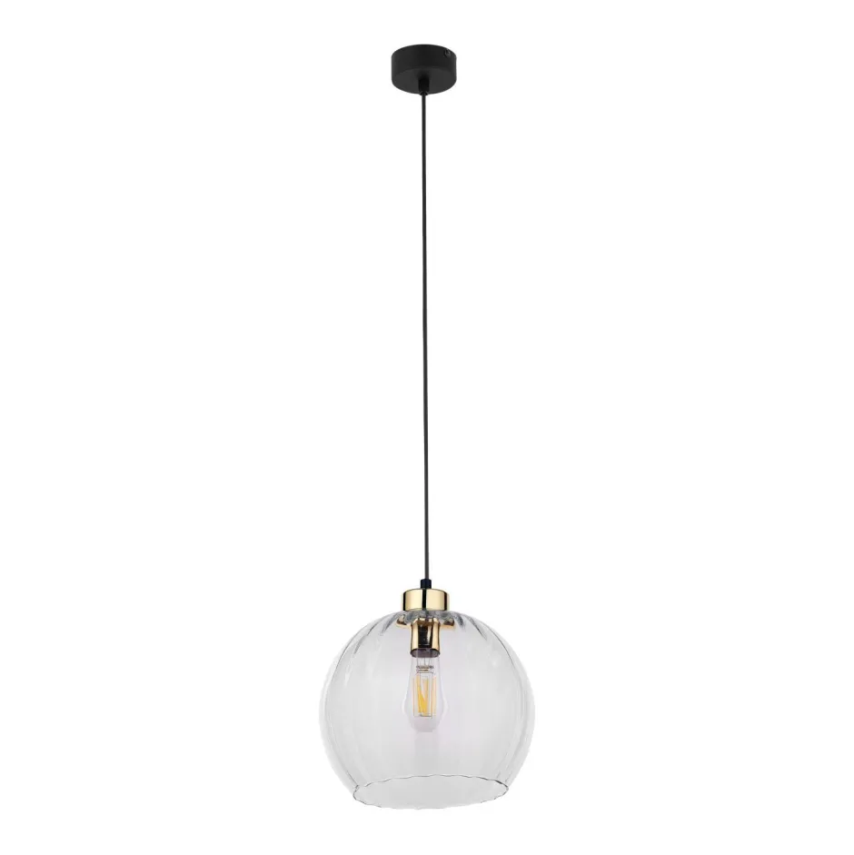 Hängelampen|Esszimmer Lampen*TK Lighting Pendelleuchte rund Glas Ø 25 cm höhenverstellbar E27