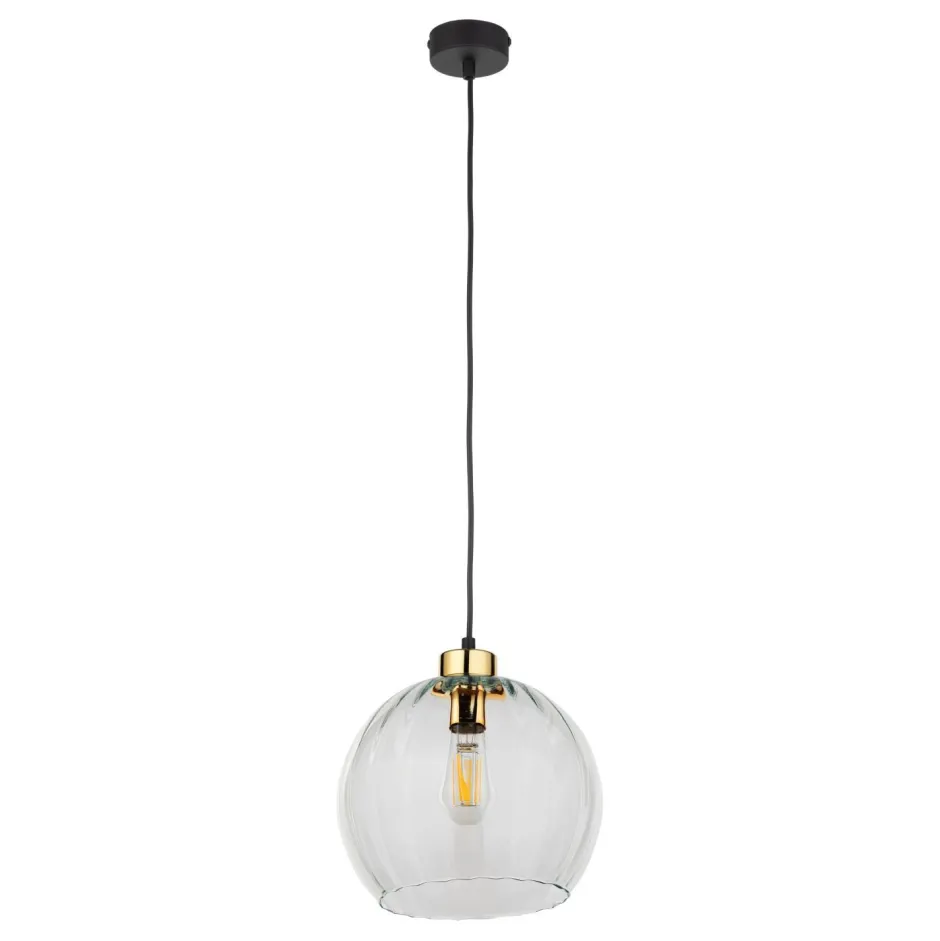 Hängelampen|Esszimmer Lampen*TK Lighting Pendelleuchte rund Glas Ø 25 cm höhenverstellbar E27