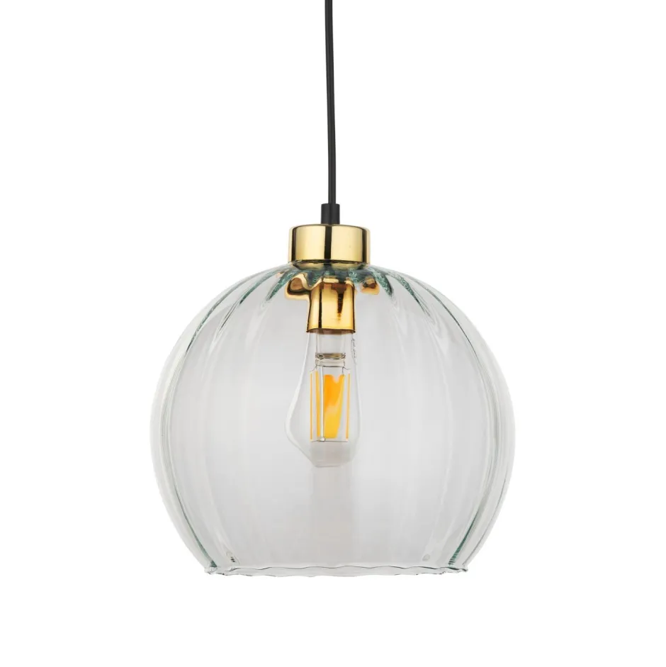 Hängelampen|Esszimmer Lampen*TK Lighting Pendelleuchte rund Glas Ø 25 cm höhenverstellbar E27