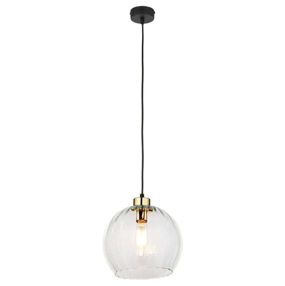 Hängelampen|Esszimmer Lampen*TK Lighting Pendelleuchte rund Glas Ø 25 cm höhenverstellbar E27