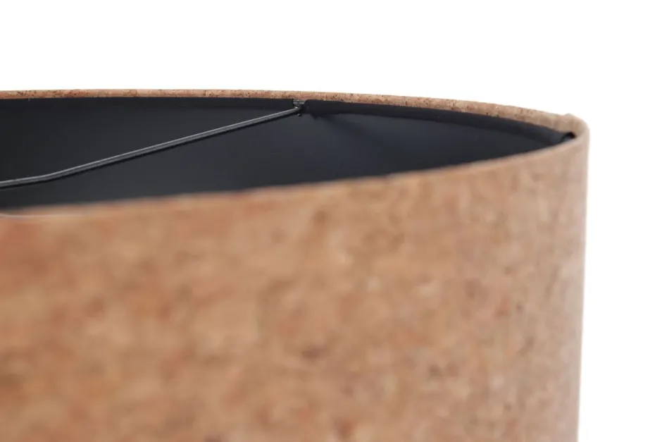 Hängelampen|Moderne Lampen*BPS Koncept Pendelleuchte rund Natur Schwarz Ø 40 cm E27 Kork