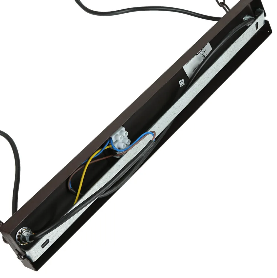 Luminex Pendelleuchte rustikal 2-flmg HAKON Braun Echtholz< Hängelampen|Esszimmer Lampen