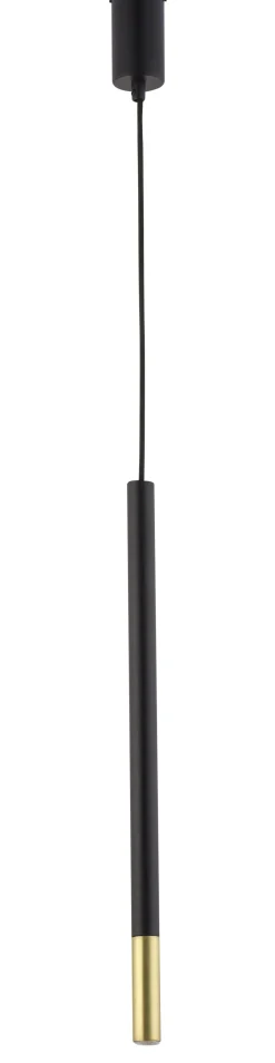 Sigma Pendelleuchte Schwarz Gold Metall G9 Zylinder stylisch< Moderne Lampen|Messinglampen