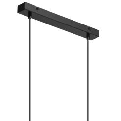 Lamkur Pendelleuchte Schwarz Gold B: 40 cm Metall 2-flammig E27< Bürolampen|Küchenlampen