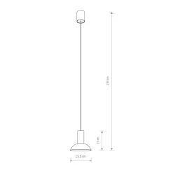 Nowodvorski Pendelleuchte Schwarz GU10 Ø 15,5 cm Metall verstellbar< Hängelampen|Esszimmer Lampen
