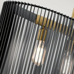 Elstead Pendelleuchte Schwarz Messing B: 101,6 cm 5x E27 Metall< Hängelampen|Bürolampen