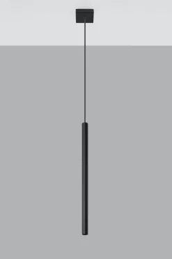 Sollux Pendelleuchte Schwarz Metall Ø2,5cm schmal G9 PETERA< Esszimmer Lampen|Moderne Lampen