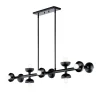 Elstead Pendelleuchte Schwarz Metall 121,9 cm lang H: max. 120 cm E14< Hängelampen|Bürolampen