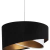 Hängelampen|Esszimmer Lampen*BPS Koncept Pendelleuchte Schwarz Weiß Gold Ø50cm Esstisch