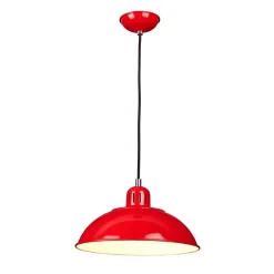 Elstead Pendelleuchte SECRETER Rot Ø30cm verstellbar Lampe< Wohnzimmerlampen|Designerlampen