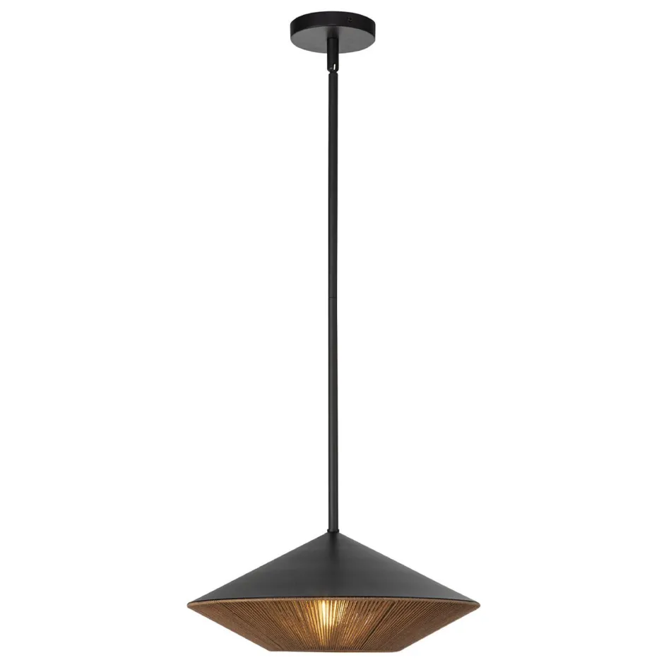 Elstead Pendelleuchte Seil Metall Ø 38,1 cm H: max. 137,8 cm< Hängelampen|Esszimmer Lampen