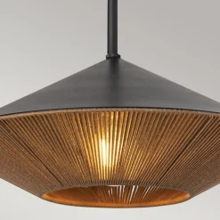 Elstead Pendelleuchte Seil Metall Ø 38,1 cm H: max. 137,8 cm< Hängelampen|Esszimmer Lampen