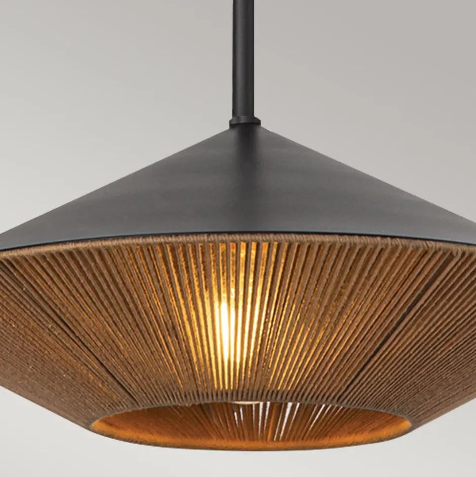 Elstead Pendelleuchte Seil Metall Ø 38,1 cm H: max. 137,8 cm< Hängelampen|Esszimmer Lampen