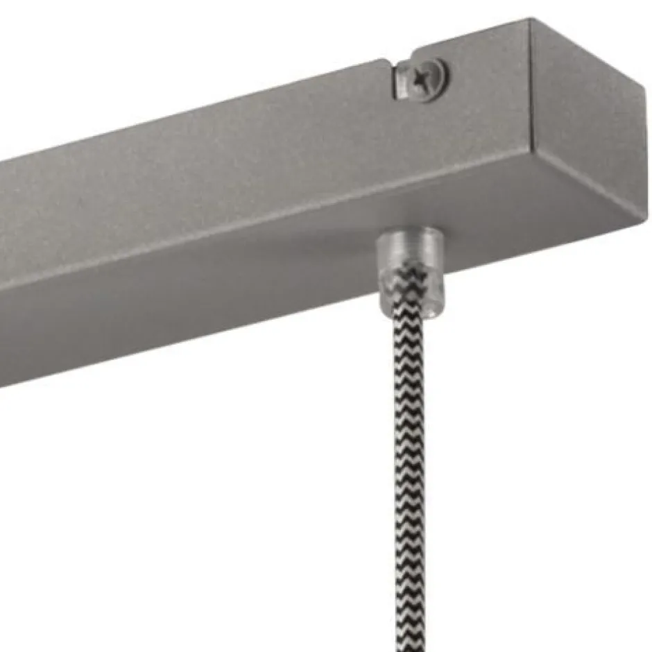 Lamkur Pendelleuchte Silber Metall 3-flmg Retro Esstisch< Hängelampen|Esszimmer Lampen