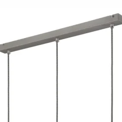 Lamkur Pendelleuchte Silber Metall 3-flmg Retro Esstisch< Hängelampen|Esszimmer Lampen