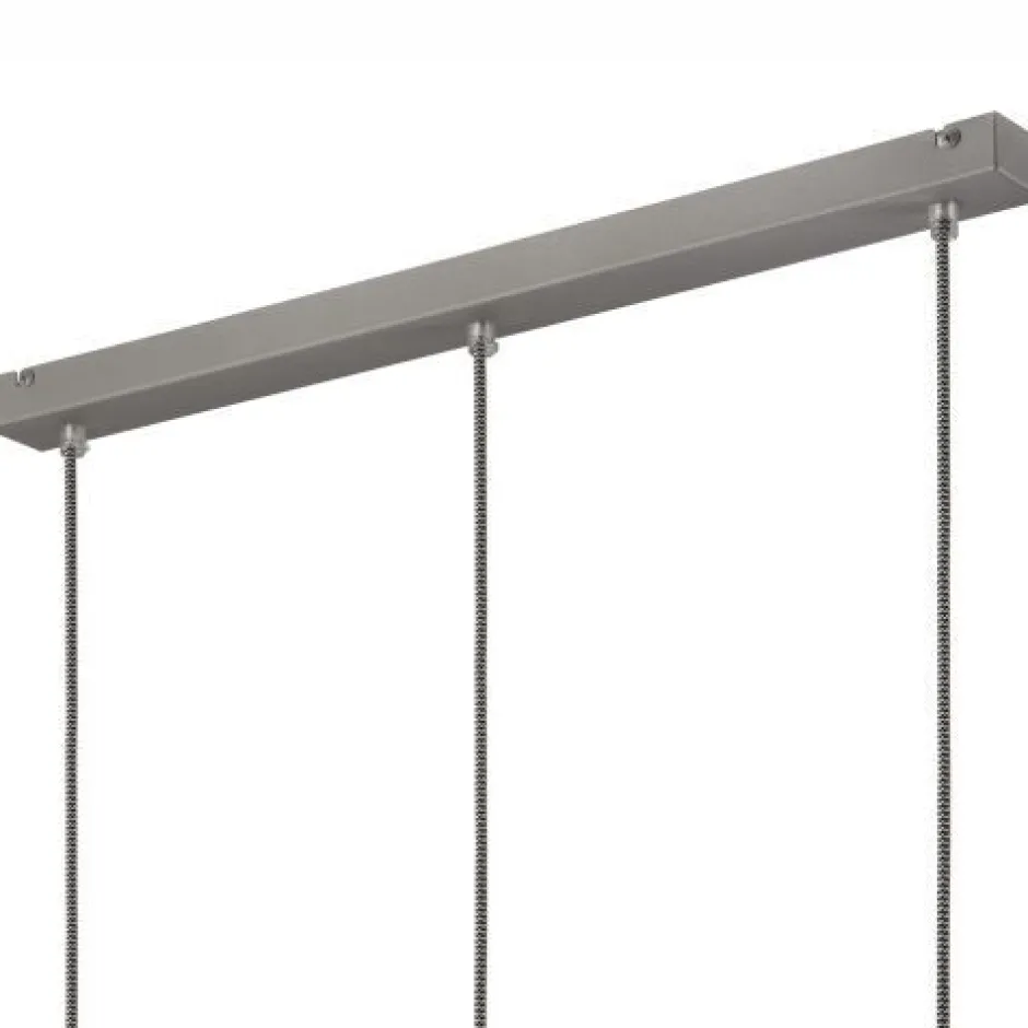 Lamkur Pendelleuchte Silber Metall 3-flmg Retro Esstisch< Hängelampen|Esszimmer Lampen