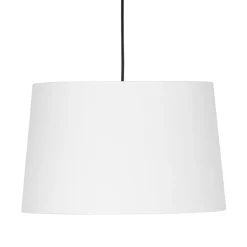 TK Lighting Pendelleuchte Stoff Ø 45 cm Weiß höhenverstellbar Modern< Hängelampen|Esszimmer Lampen