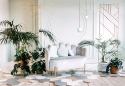 Glaslampen|Metall Lampen*Nowodvorski Pendelleuchte verstellbar Kugel G9 Ø 12 cm in Gold Weiß