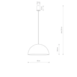 Nowodvorski Pendelleuchte verstellbar rund Ø 33 cm Weiß Gold GX53 Metall< Schlafzimmer Lampen|Feuchtraumleuchten
