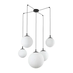 Hängelampen|Esszimmer Lampen*TK Lighting Pendelleuchte verstellbar B: max. 4 m Glas Metall 5x E27