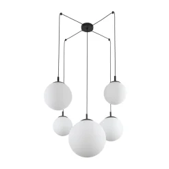 Hängelampen|Esszimmer Lampen*TK Lighting Pendelleuchte verstellbar B: max. 4 m Glas Metall 5x E27