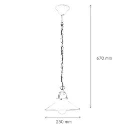 Giovanni Battista Pendelleuchte Vintage Messing massiv E27 Ø 25 cm< Hängelampen|Esszimmer Lampen